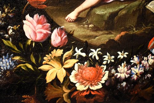 Maria Maddalena in una Ghirlanda di fiori